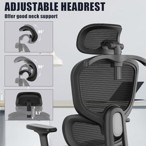 Vansalute Ergonomic High Back Office Chair with Lumbar Support