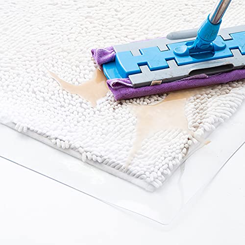None Office Chair Mat for Hard Floors - PVC Transparent Non-Slip Durable Protector (160x180cm)