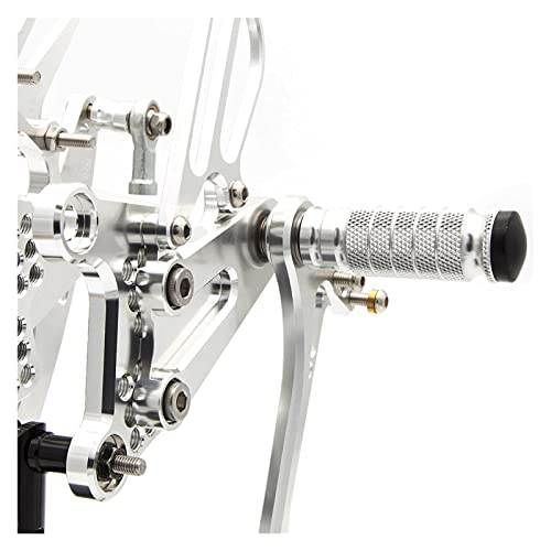 CORCI Motorcycle Rearset Footrests Foot Pegs for NSF100 NSR50 2004-2010 - Silver