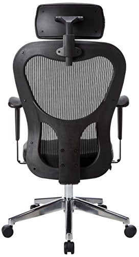 Lorell High-Back Executive Chair, 24-7/8 by 23-5/8 by 52-7/8-Inch, Black