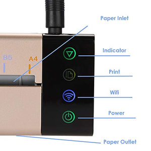 Tattoo Transfer Stencil Machine IXAER Bluetooth Thermal Copier Printer Machine Portable Office Mini Thermal Copier Printer Connected Phone Computer