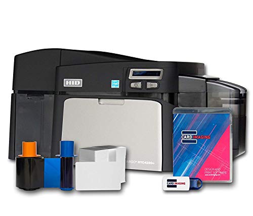 Fargo DTC4250e Dual-side ID Card Printer & Supplies Package