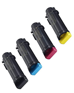 Dell 4-Color High Yield Toner Cartridge Set for H625, H825, S2825 Laser Printers