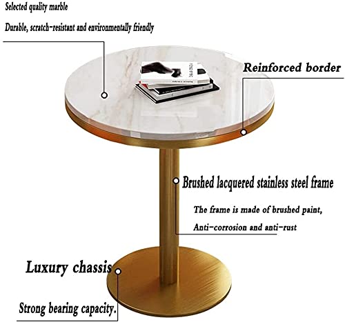 UsmAsk Office Business Hotel Lobby Reception Dining Table and Chair Set (Pink 80cm, Khaki 60cm)