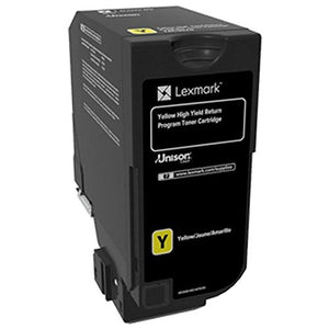 Lexmark High Yield Yellow Return Program Toner Cartridge for US Government, 12000 Yield (74C0HYG)