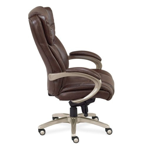 Morgan Executive Faux Leather Chair Black Faux Leather/Chrome Painted Finish