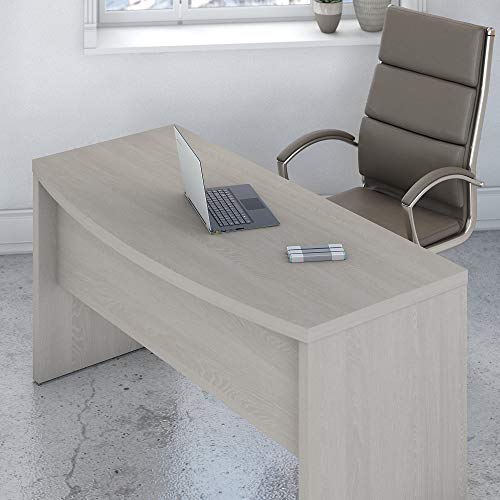Bush Business Furniture Office by kathy ireland Echo L Shaped Bow Front Desk, Gray Sand