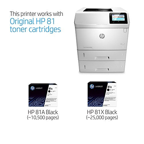 HP Monochrome Laserjet Enterprise M606x Printer w/HP FutureSmart Firmware, (E6B73A#BGJ)