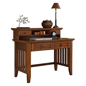 Arts & Crafts Cottage Oak Student Desk & Hutch by Home Styles