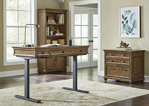 Martin Furniture Traditional Wood Lateral File Cabinet, Fully Assembled, Brown