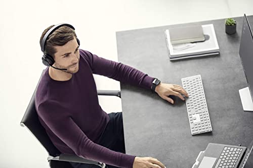 Global Teck Worldwide Jabra Evolve2 65 Wireless Bluetooth Headset Stereo UC - USB Blue Tooth Dongle, Black