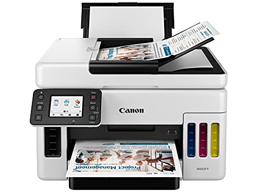 Canon MAXIFY GX6020, Wireless MegaTank Small Office All-in-One Printer [Print, Copy, Scan], White