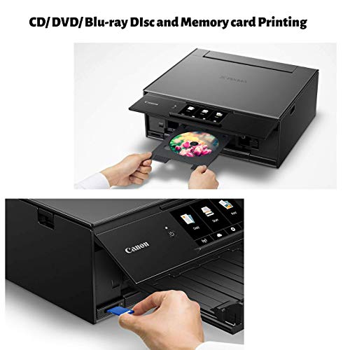 Canon TS9120 Wireless All-in-One Printer with Scanner and Copier: Mobile and Tablet Printing, with AirPrint and Google Cloud Print Compatible, Black, 14.2 x 14.7 x 5.6 Inches