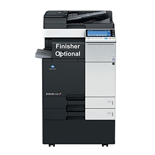 Konica Minolta BizHub C224 Tabloid/Ledger-Size Color Laser Multifunction Printer - 22ppm, Copy, Print, Scan, RADF, Duplex, 2 Trays, Cabinet
