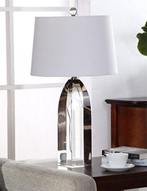 CJSHVR-Lamp Modern Minimalist Living Room K9 Pure Crystal Lamp Continental Study Bedrooms are Decorated to A High Standard Bedside Lamp Creative Lamps
