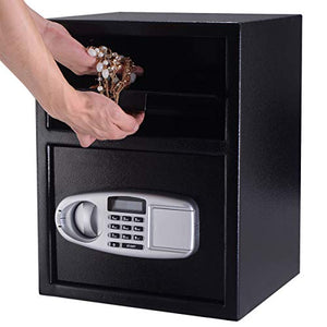 New Digital Safe Box Depository Drop Deposit Front Load Cash Vault Lock