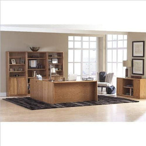Martin Furniture Contemporary Library Bookcase with Lower Doors, Fully Assembled