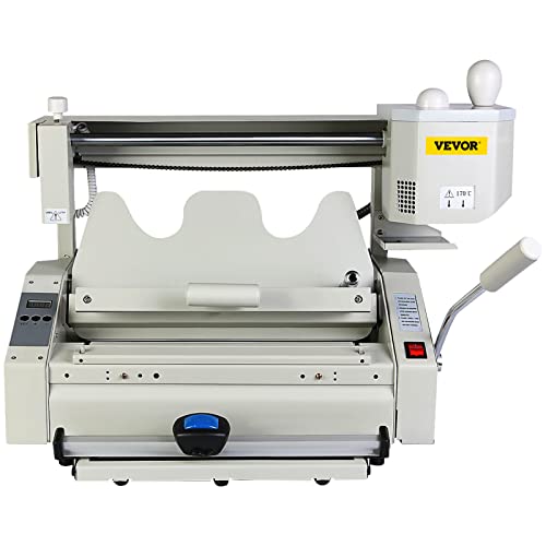 VEVOR Wireless Glue Book Binding Machine - A4 Manual Hot Glue Binder 110V - White