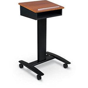 Balt Lumina Mobile Lectern 27574 Podium, Cherry/Black