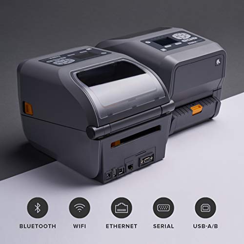 Zebra ZD620t Thermal Transfer Desktop Printer LCD 203 dpi Print Width 4 in WiFi Bluetooth Ethernet Serial USB Peeler Preinstalled ZD62142-T11L01EZ