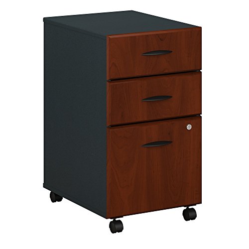 Bush Business Furniture WC94453PSU Series A 3 Drawer Mobile File Cabinet, Hansen Cherry/Galaxy