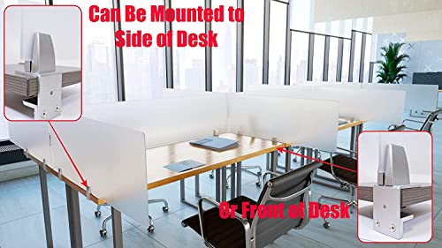 OBEX Desk Mounted Acrylic Privacy Panel, 24" x 66", Frosted