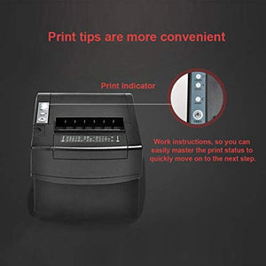 LUOKANGFAN LLKKFF Office Electronics Receipt Printers 80mm Parallel/Serial Port + USB or Ethernet Port Thermal Receipt Printer (XPC2008)(Black) Printer Accessory