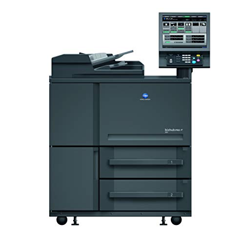 Renewed Konica Minolta BizHub PRO 951 Monochrome Digital Production Printer - 95ppm, Copy, Print, Scan, Standard Duplex, 2 Trays and Cabinet (Renewed)