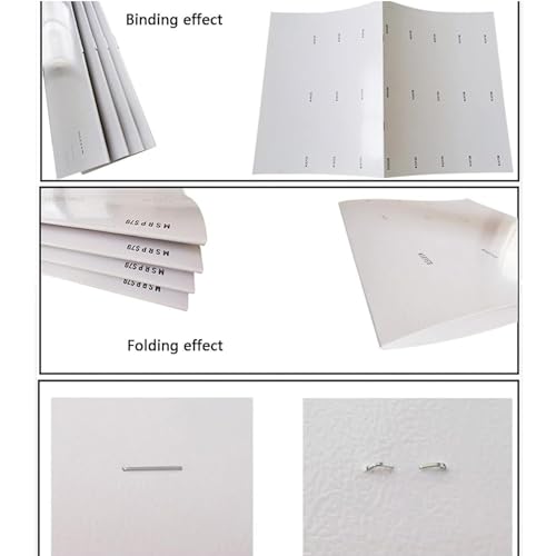 PHOLK Electric Stapling and Folding Machine, A3/Automatic Saddle Stitching and Flat Staple Binding, Electric Folding Machine