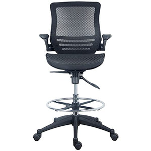 Harwick Evolve All Mesh Heavy Duty Drafting Chair, Dark Knight Edition