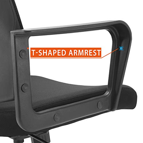 CLATINA Ergonomic Rolling Mesh Desk Chair with Executive Lumbar Support - Black 4 Pack