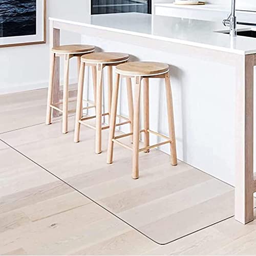 HAIZON Clear Plastic Chair Mat for Hardwood and Carpet Floors - 155" Size