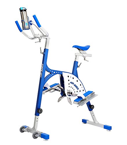 Commercial Aqua Bike for Pool Exercise, Professional Lightweight Aluminum Aquabike, Underwater Bicycle for Pool, W/Insulated Water Bottle