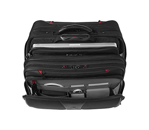 Wenger Patriot Rolling 2 Piece Business Set, Black