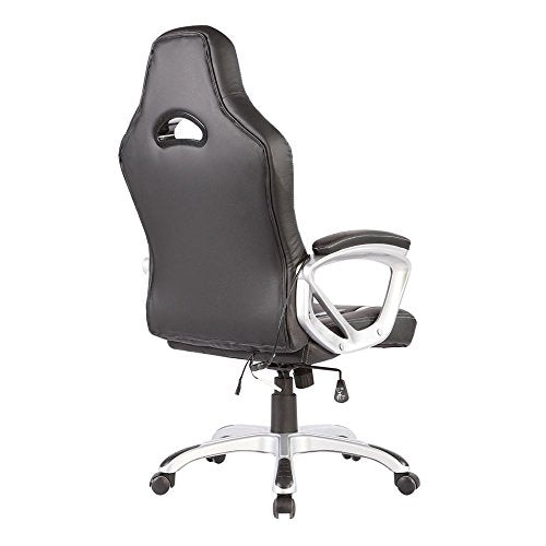 New Race Car Computer Office Massage Chair Heated 6 Vibrating PU Leather Ergonomic
