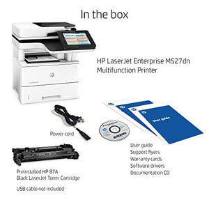 HP LaserJet Enterprise M527dn Multifunction Laser Printer with Built-in Ethernet & Duplex Printing (F2A76A)