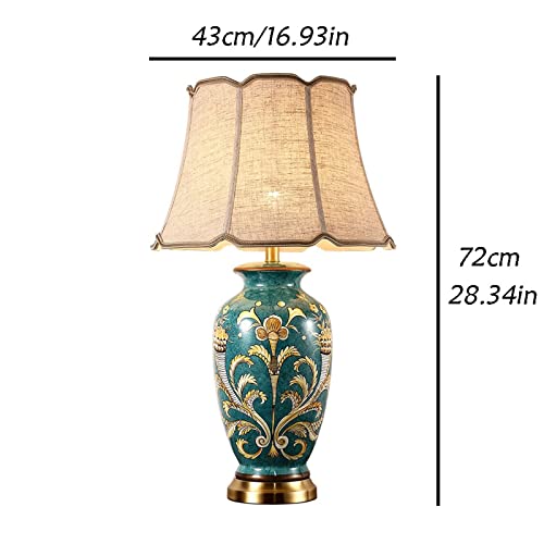 WAOCEO Traditional Ceramic Table Lamp