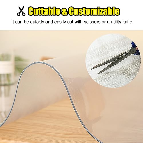 YANBI Clear Carpet Protector/Floor Runner, Transparent PVC Chair Mat, 100cmx700cm