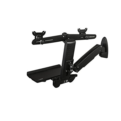 StarTech.com Sit Stand Dual Monitor Arm - for 2 x 24in Monitors - Height Adjustable - VESA Dual Monitor Stand - Sit Stand Workstation (WALLSTS2)