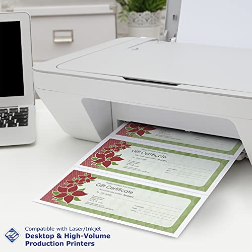 PrintWorks Professional Perforated Paper for Statements, Invoices, Gift Certificates, Coupons and More, 8.5 x 14, 24 lb, 3 Horizontal Perfs 3 1/2", 7" and 10 1/2" From Bottom, 2500 Sheets, White (04177)