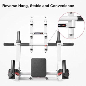 Multi Function Wall Mount Chin Up Bar Height Adjustable Pull-Up Bar Multi Grip Strength Training Equipment for Home Gym 880 LB Weight Capacity ( Color : Black )