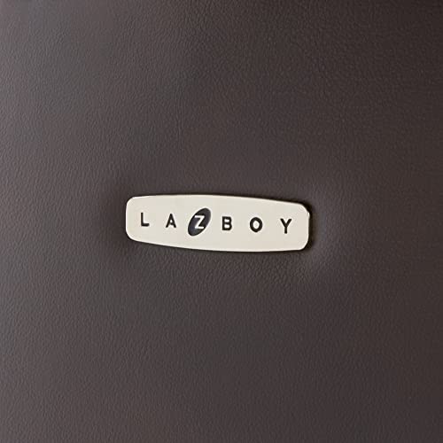 La-Z-Boy Fairmont Big and Tall Executive Office Chair with Memory Foam Cushions, High-Back, Bonded Leather - Biscuit Brown