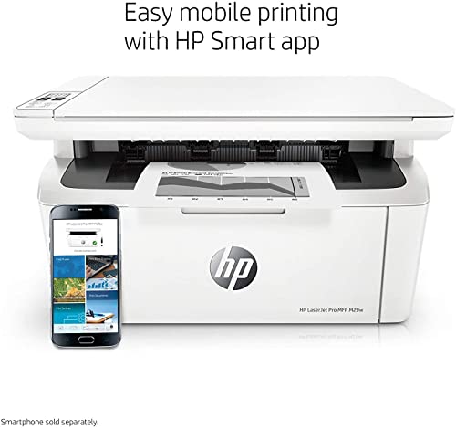 HP Laserjet Pro M29w Wireless All-in-One Laser Printer, Print Scan Copy, Compatible with Alexa(Y5S53A), auto-on/auto-Off Technology, Ahaghug Printer Cable