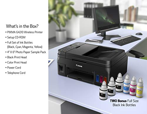 Canon PIXMA G4210 Wireless MegaTank All-In-One Printer