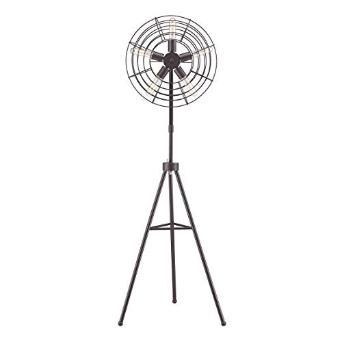 Dimond Lighting D2699 Queensbury Restoration Bronze Fan Floor Lamp, Oil Rubbed Bronze