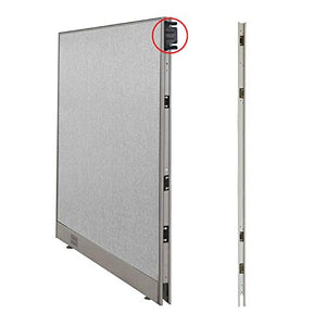 G GOF 1 Person Workstation Cubicle (6' x 6' x 4') - Office Partition, Room Divider (48" Desk, Artisan Grey)