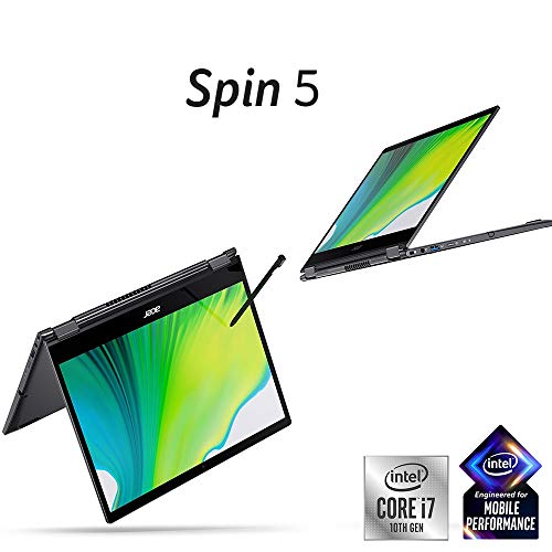 Acer Spin 5 Convertible Laptop, 13.5" 2K 2256 x 1504 IPS Touch & Shark IZ363HT Anti-Allergen Pet Power Cordless Stick Vacuum Self-Cleaning Brusholl, PowerFins, Crevice Tool, Dusting Brush, Blue