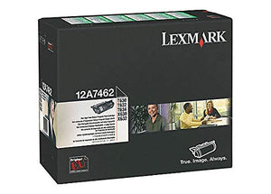Lexmark 12A7462 Genuine High Yield Black Toner for T630 T632 T634 X630 X631 X634 UDS-140 142 144 - 21,000 Pages