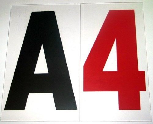 4" on 5 Inch Outdoor Rigid Marquee Sign Letters - 300 Count