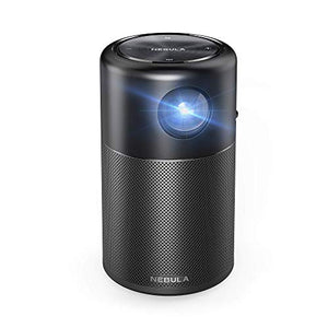  Nebula Capsule, by Anker, Smart Portable Wi-Fi Mini Projector, 100 ANSI lm Pocket Cinema, DLP, 360° Speaker, 100" Picture, 4-Hour Video Playtime, and App-Watch Anywhere (Renewed) 